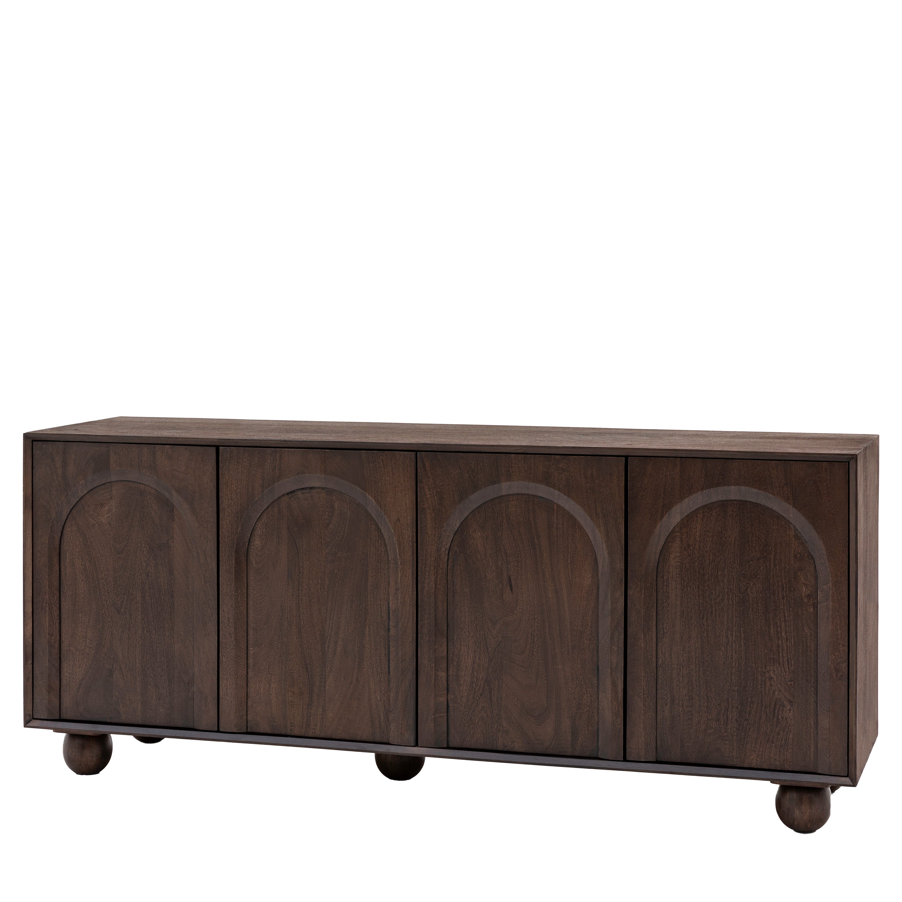 Hank Carved Brown Mango Wood Sideboard